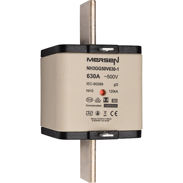 Mersen NH-Sicherungseinsatz SG Gr.3 gG 630A/500V KM NH3GG50V630-1
